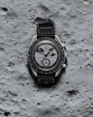 ساعت مچی امگا سواچ میشن تو ارثفیز | Omega x Swatch Mission to Earthphase | طوسی صفحه خاکستری